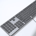 Macally Teclado delgado con cable USB para Mac, compatible con Appl...