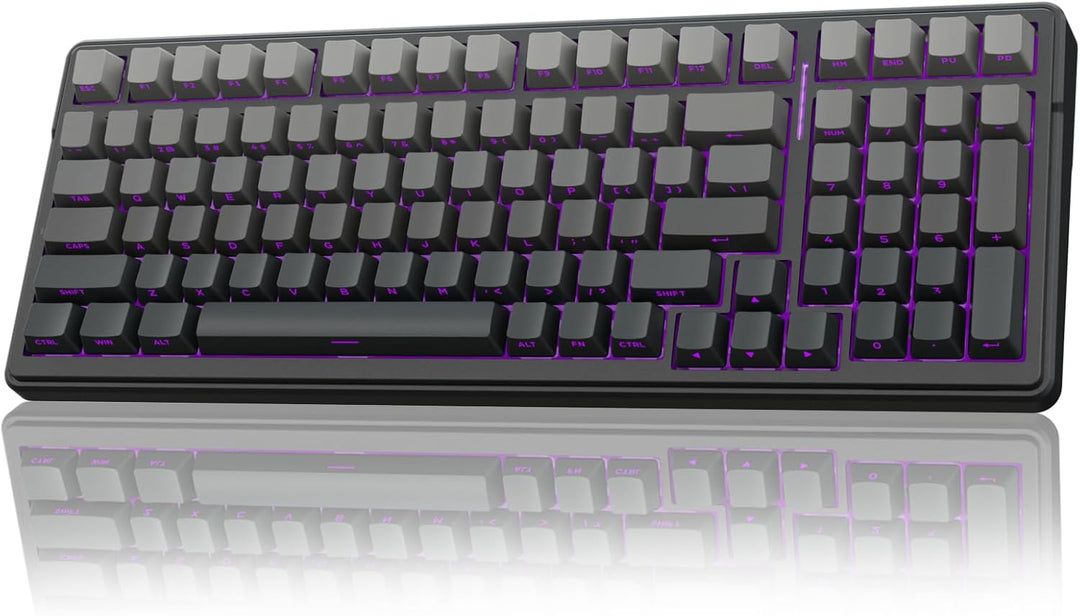 AULA Teclado mecánico inalámbrico F99, estructura de junta teclado...