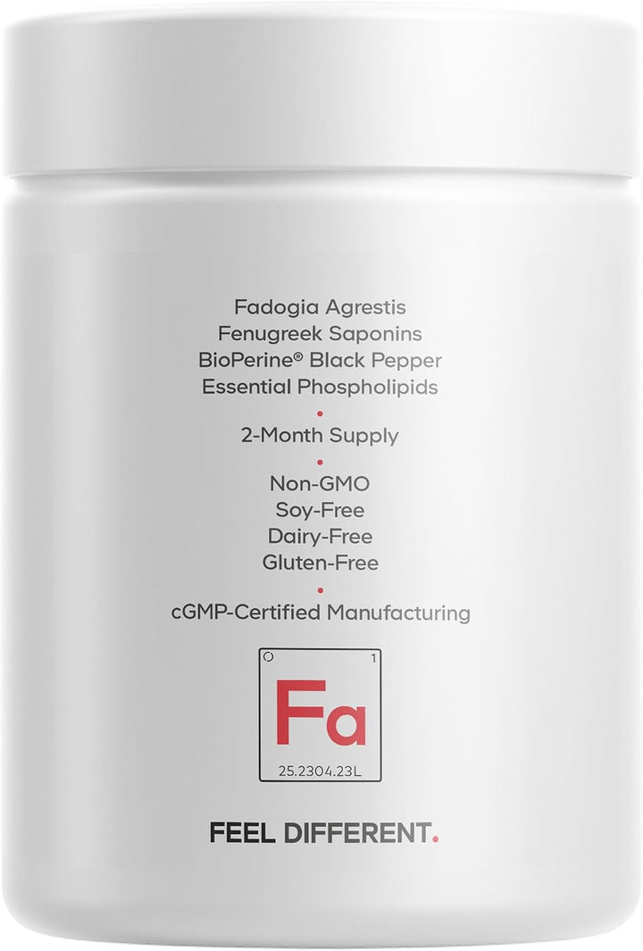 Codeage Fadogia Agrestis liposomal 600 mg, zinc, vitamina D3, 60 cá...
