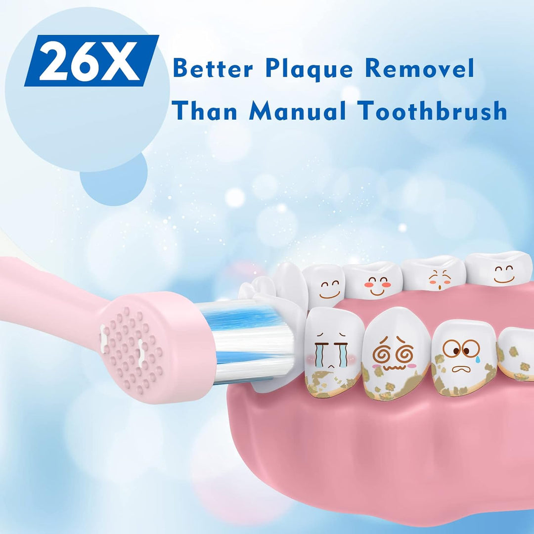FUMEIKANG Cepillos de dientes eléctricos para niños, cepillo de die...