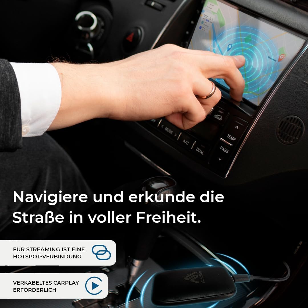 AutoSky AI Box Lite Adaptador inalámbrico para CarPlay y