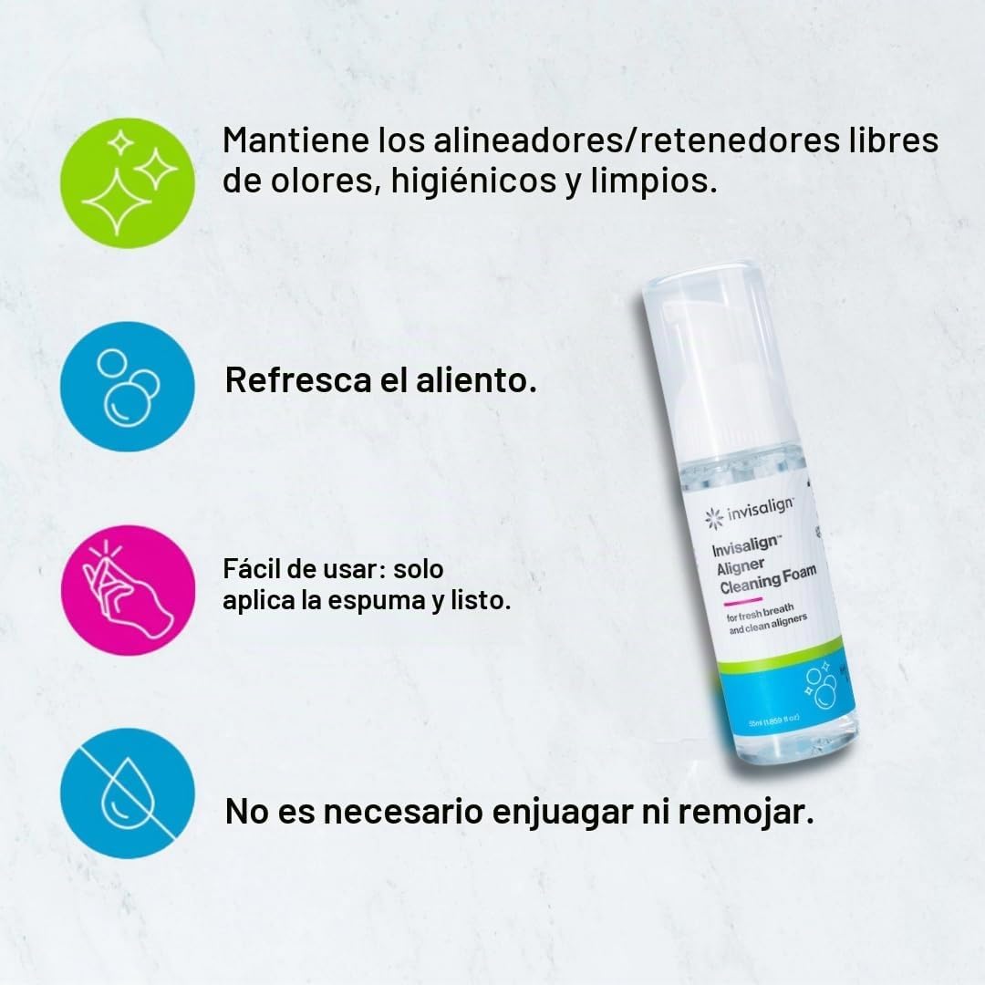 INVISALIGN - Espuma Limpiadora para Alineadores 55 ml