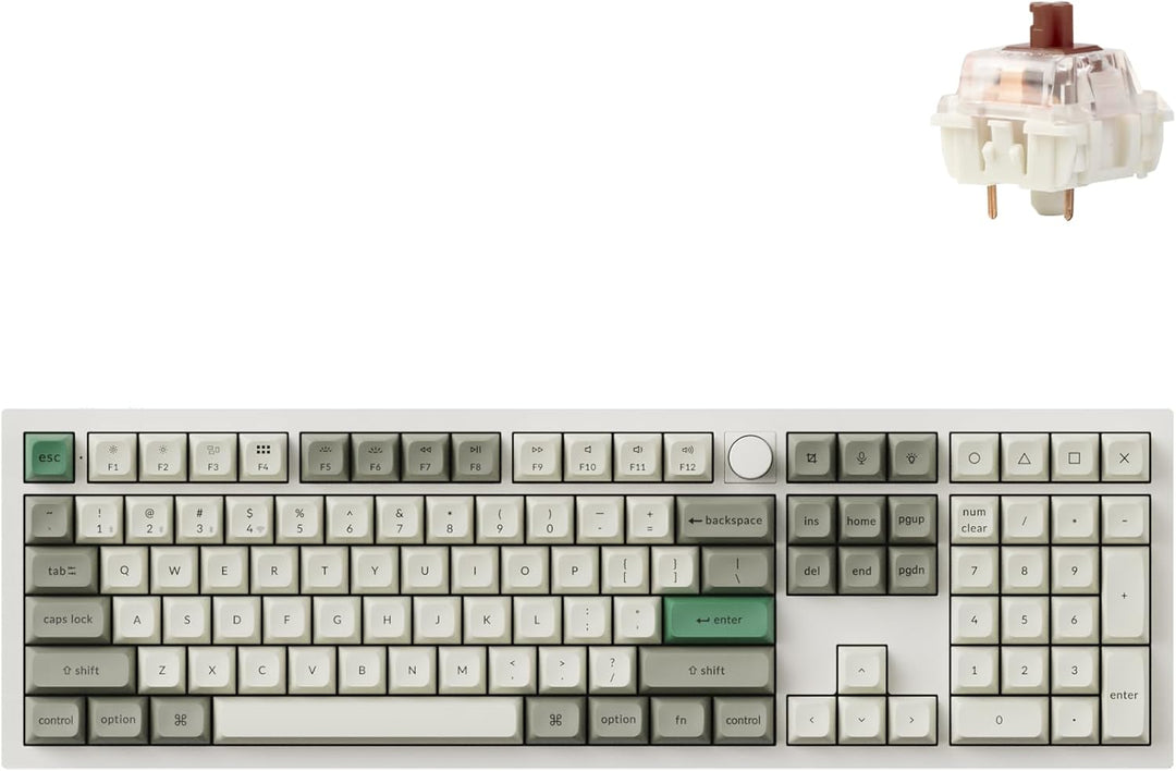 Keychron Q6 Max QMK\/VIA Bluetooth Inalámbrico \/2.4 GHz\/USB-C Tec...