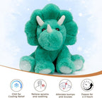Juguete de peluche con peso de dinosaurio, lindo peluche realista