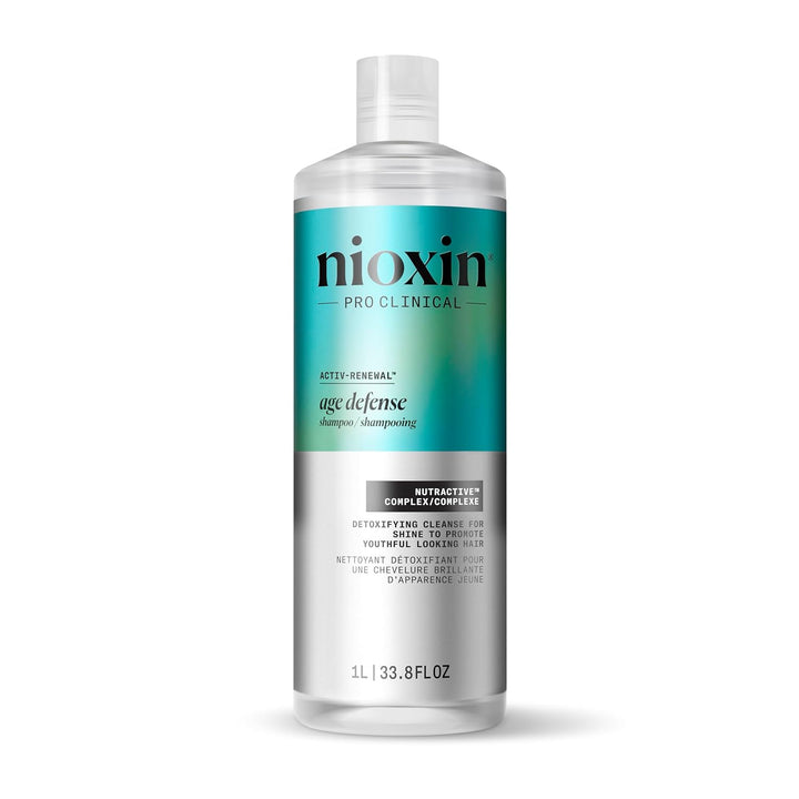 Nioxin Age Defense Shampoo for Aging Hair | Detox Scalp Cleanser wi...