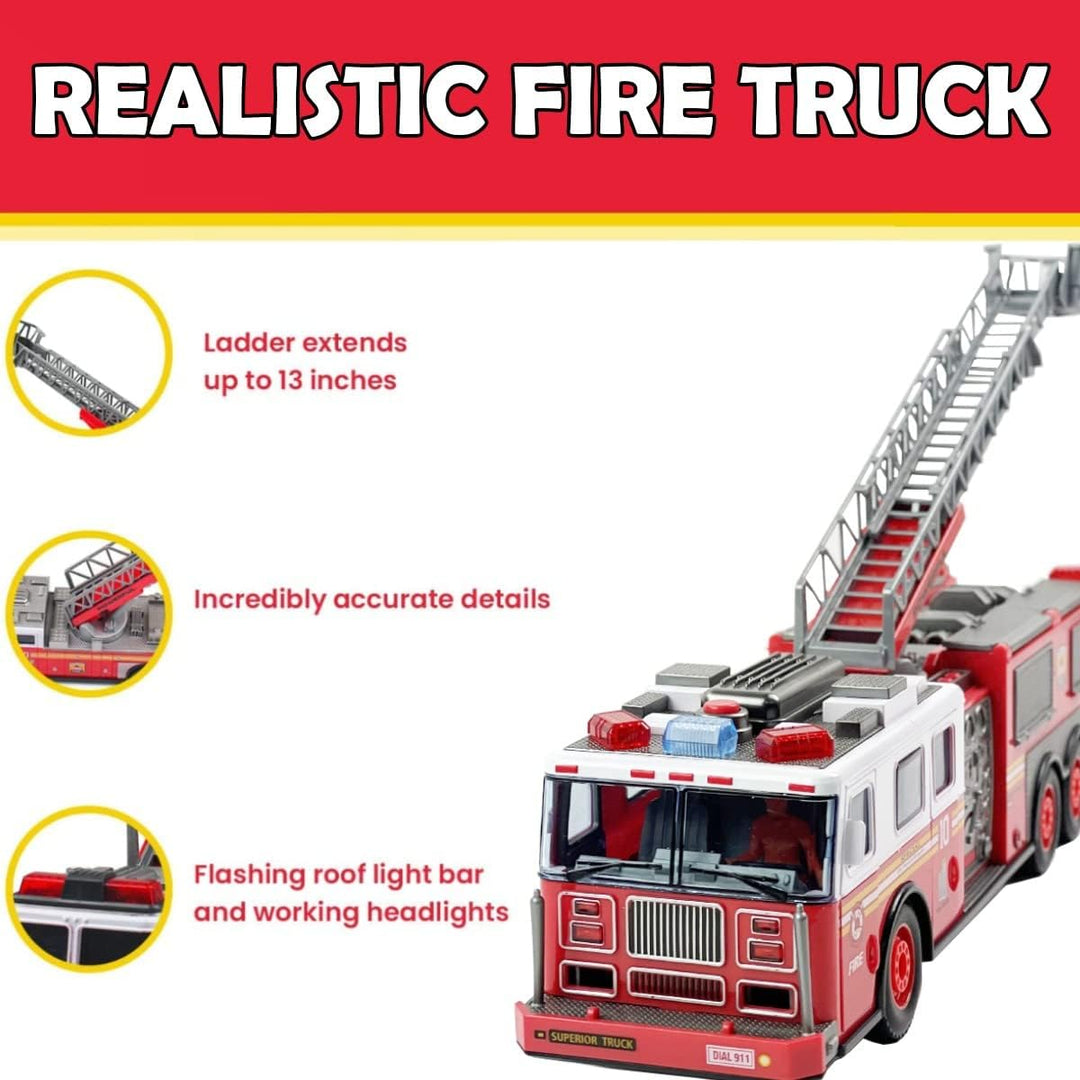 Liberty Imports Camión de bomberos RC \u2013 Camión de bomberos de...