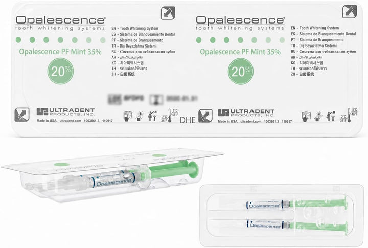 Opalescence 20% jeringas de gel blanqueador dental - Kit de recarga...