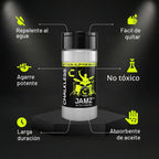 Chalkless Jamz Grip - Polvo para músicos, potenciador de agarre absorbente de aceite y alternativa de tiza de mano para baquetas, púas de guitarra, latón, probado en escenario para bateristas