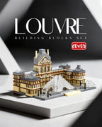 dOvOb Juego de micro bloques de construcción de Louvre de arquitectura (2885 piezas) - Modelo arquitectónico de fama mundial juguetes regalos para niños y adultos