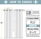 ChrisDowa Cortinas de terciopelo para oscurecer la habitación de 90