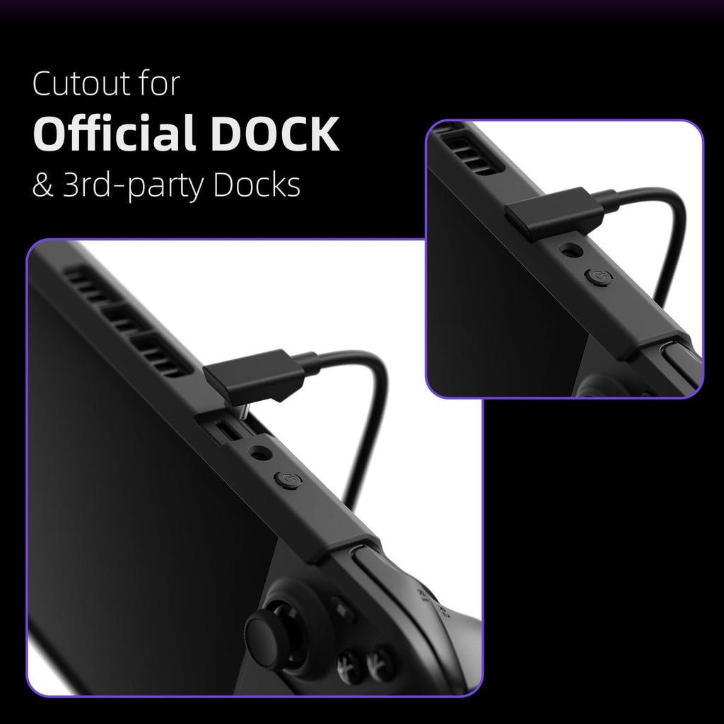 Skull & Co. GripCase SD para SteamDeck: una funda protectora suave con empuñaduras texturizadas, protección completa y soporte, absorción de golpes antideslizante y diseño de cubierta antiarañazos