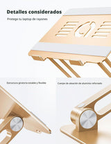 Lamicall - Soporte ajustable para laptop, portátil, soporte elevado...