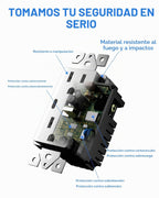 GaN - Toma de pared USB de 65 W, 6 amperios, 2 puertos, receptáculo resistente a manipulaciones de 20 amperios con 1 puerto USB tipo C y 1 puerto tipo A, cargador USB para laptop USB-C