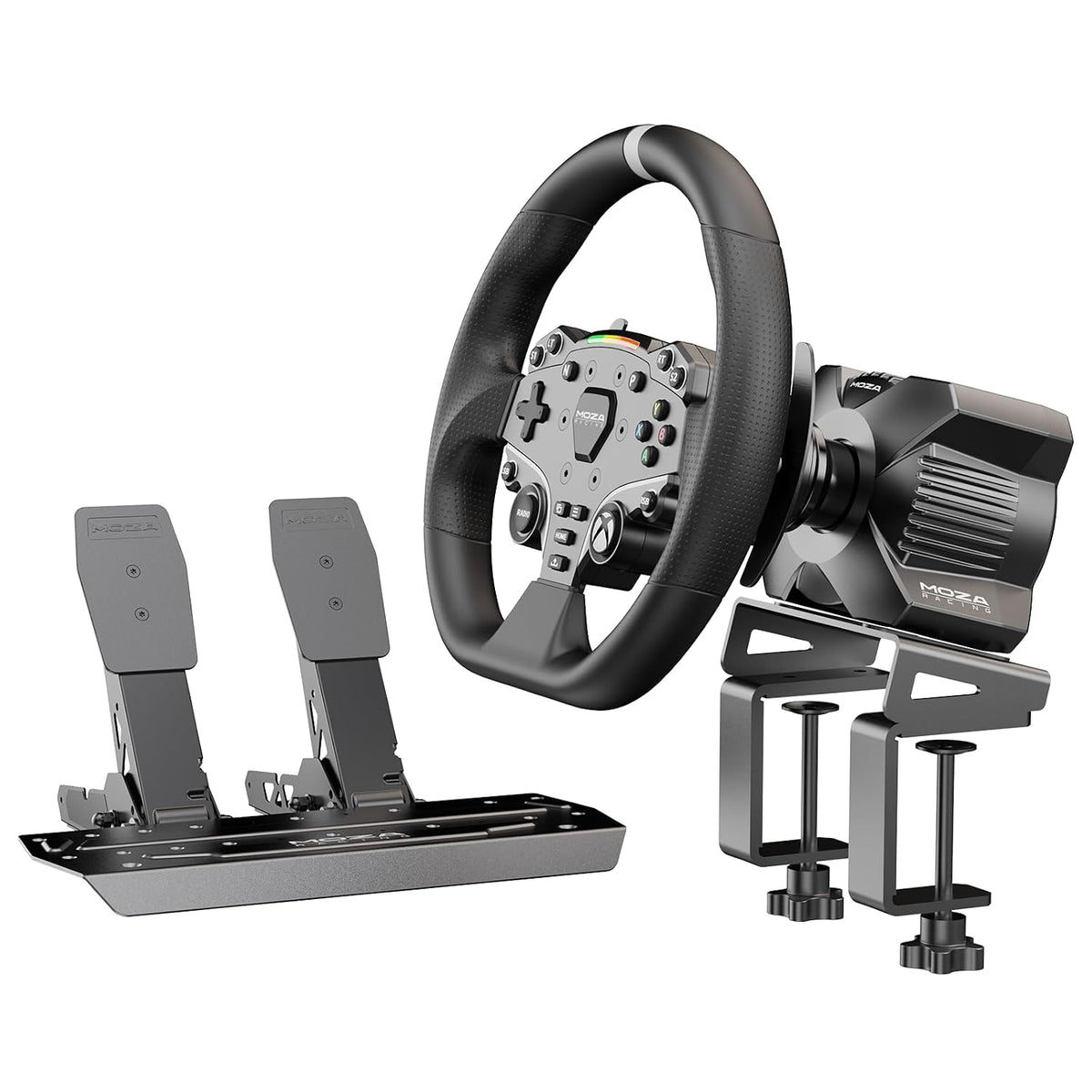 Paquete MOZA R3 Volante de Carreras y Pedales para Xbox y PC