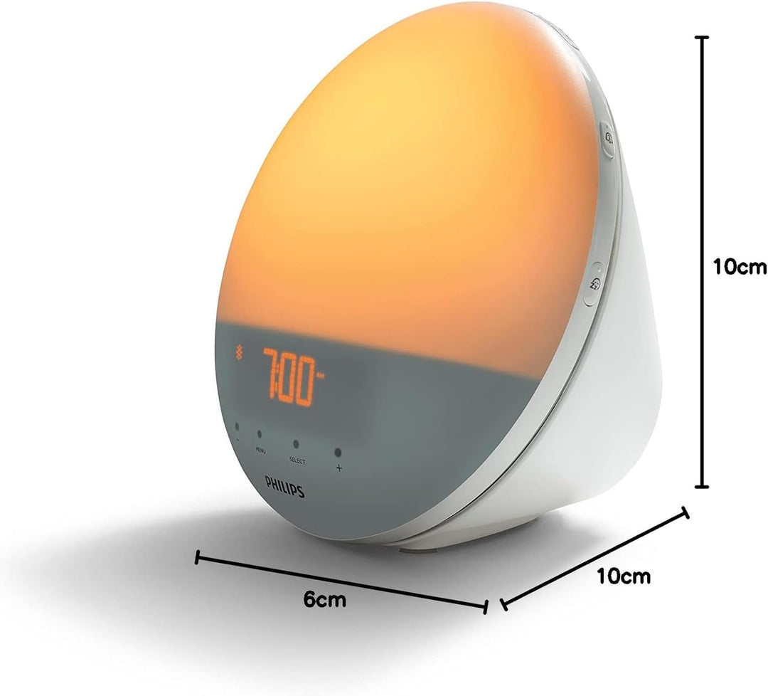 Luz de despertador con simulación de amanecer en color Philips HF35...