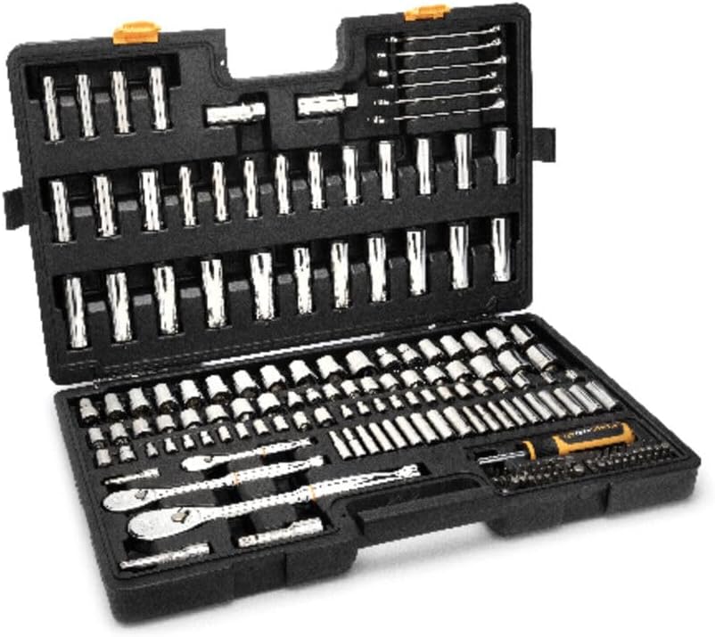GEARWRENCH Juego de 185 herramientas manuales para mecánica - encas...