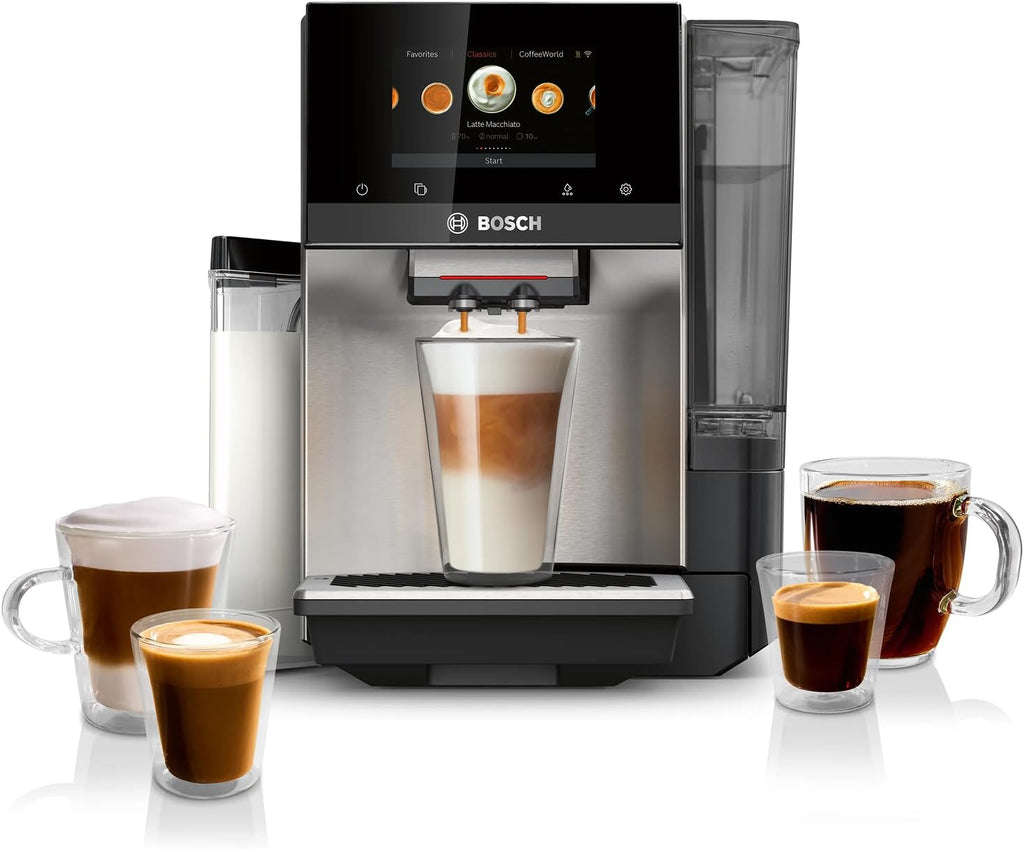 Bosch Serie 800 Máquina de Café y Espresso Totalmente Automática - Acero Inoxidable