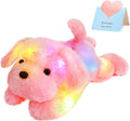 WEWILL Perro Cachorro Rosa Iluminado de 18'' con LED