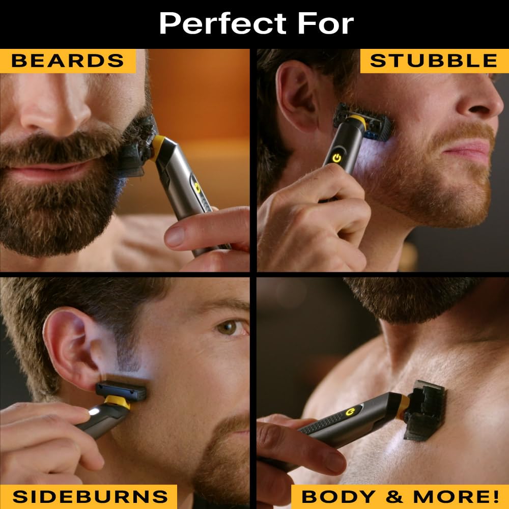 MicroTouch SOLO Titanium, Maquinilla Recargable para Barba y Cuerpo...