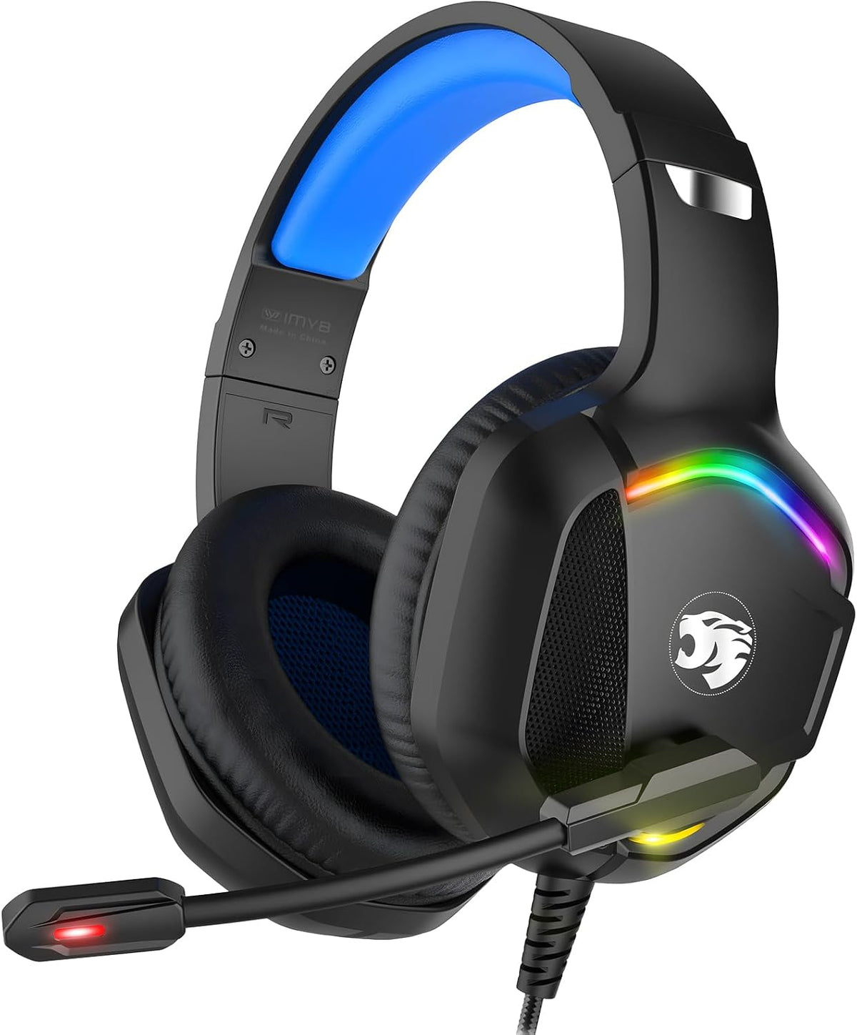 IMYB A36 Auriculares para juegos con micrófono estéreo para PC PS5, Xbox