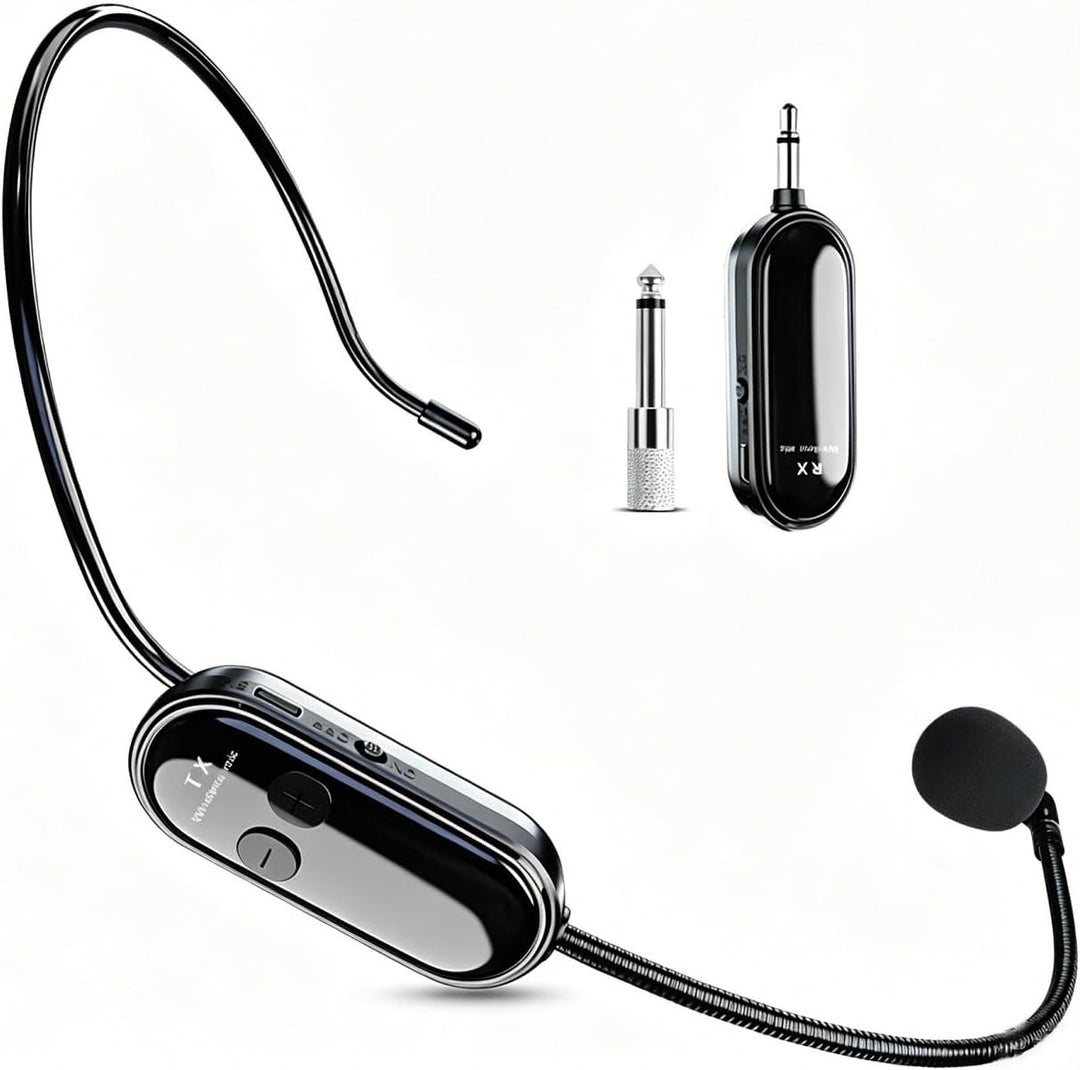 LYAIXZE Auriculares de micrófono inalámbrico, auriculares 2 en 1 y...