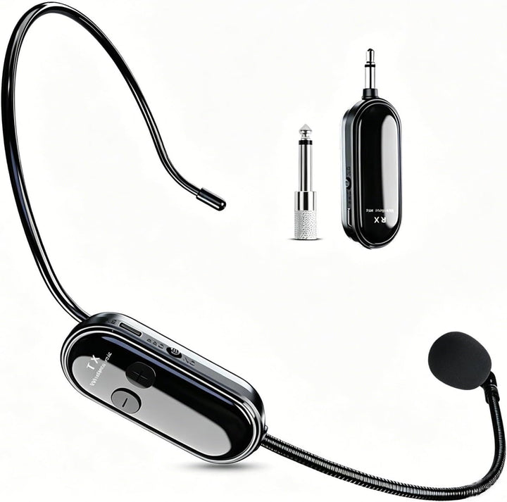 LYAIXZE Auriculares de micrófono inalámbrico, auriculares 2 en 1 y...