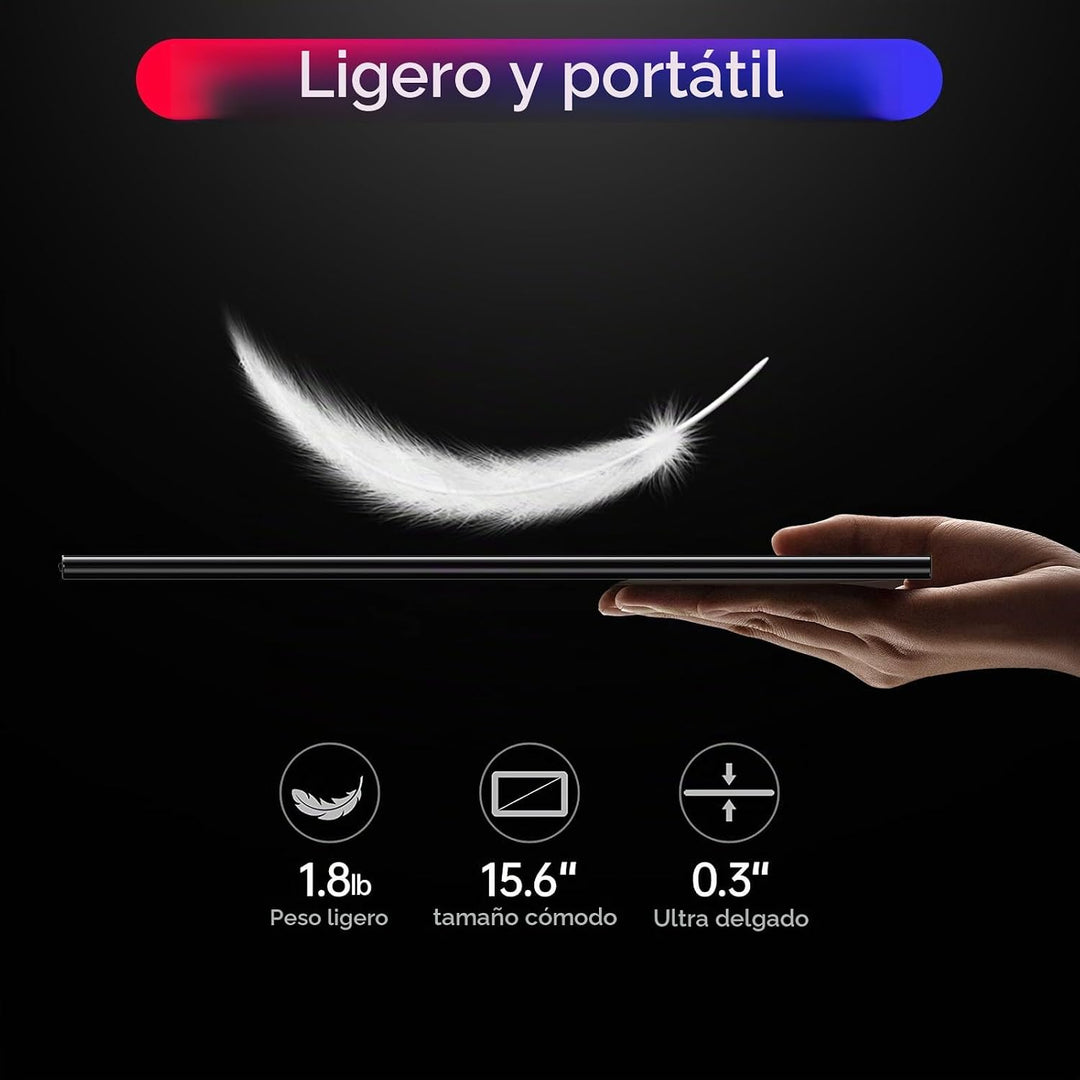 Anyuse Monitor portátil 4K de 15.6 pulgadas 3840 x 2160 UHD USB-C H...