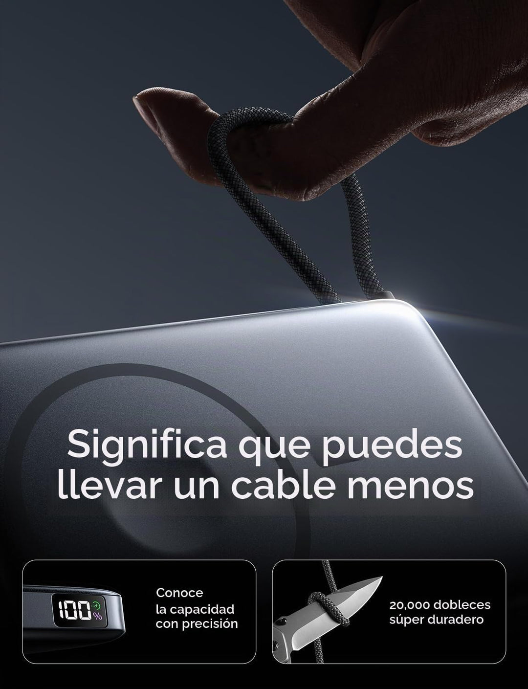 LISEN Banco de energía MagSafe ultra delgado de 0.5 pulgadas para i...