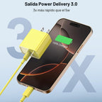 Cargador para iPhone 18 17 16 Carga rápida Paquete de 2 cargadores USB C