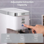 Gevi - Máquina compacta de café expreso de 20 barras con espumador de leche para café con leche y capuchino