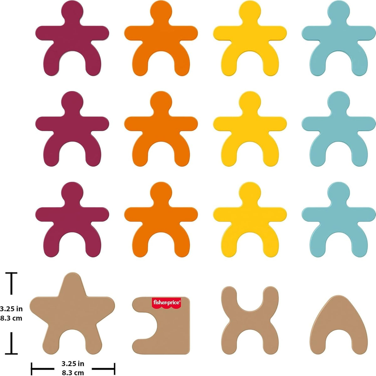 Fisher-Price Formas apilables de juguete Montessori de