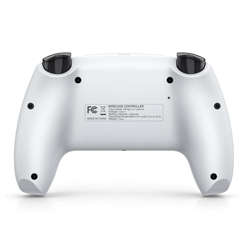 Controlador inalámbrico MOOGOLE compatible con PS5, PC, MAC y móvil - Blanco