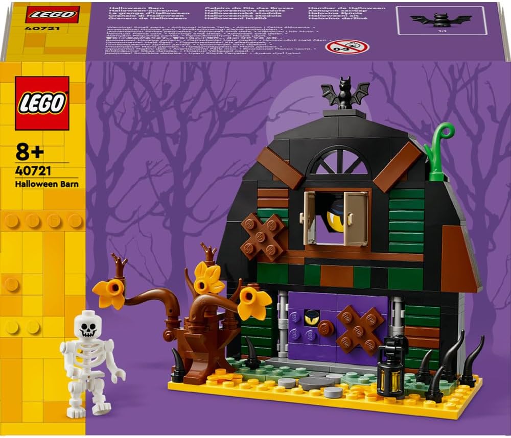 LEGO Set de juguete de construcción de granja de Halloween con esqu...