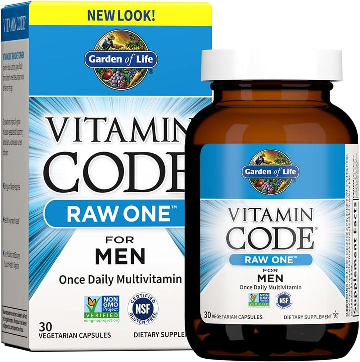Garden of Life Vitamin Code Raw One para hombres, multivitamínico u...