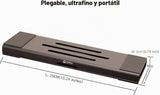 Psitek Soporte elevador plegable de aluminio 3 en 1 ajustable y ple...