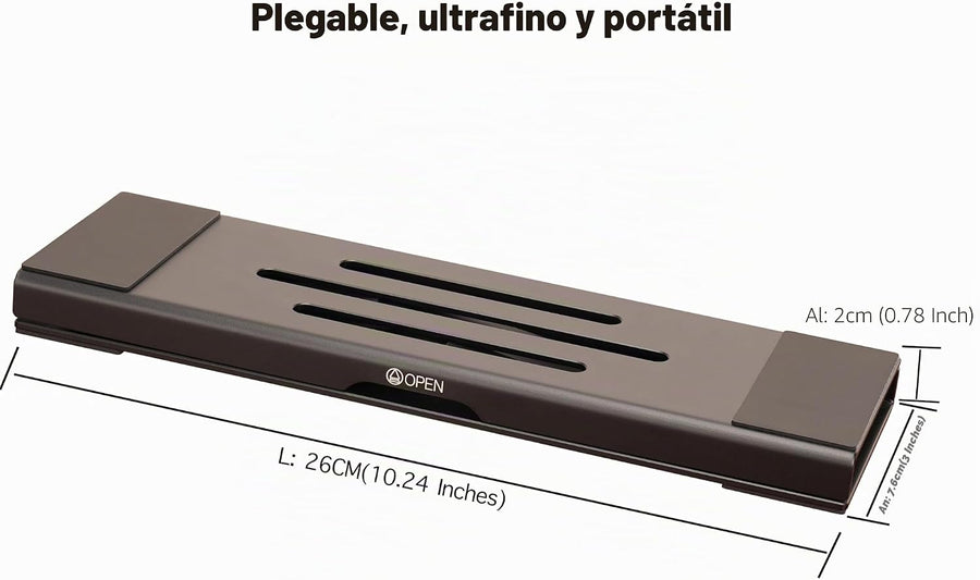 Psitek Soporte elevador plegable de aluminio 3 en 1 ajustable y ple...
