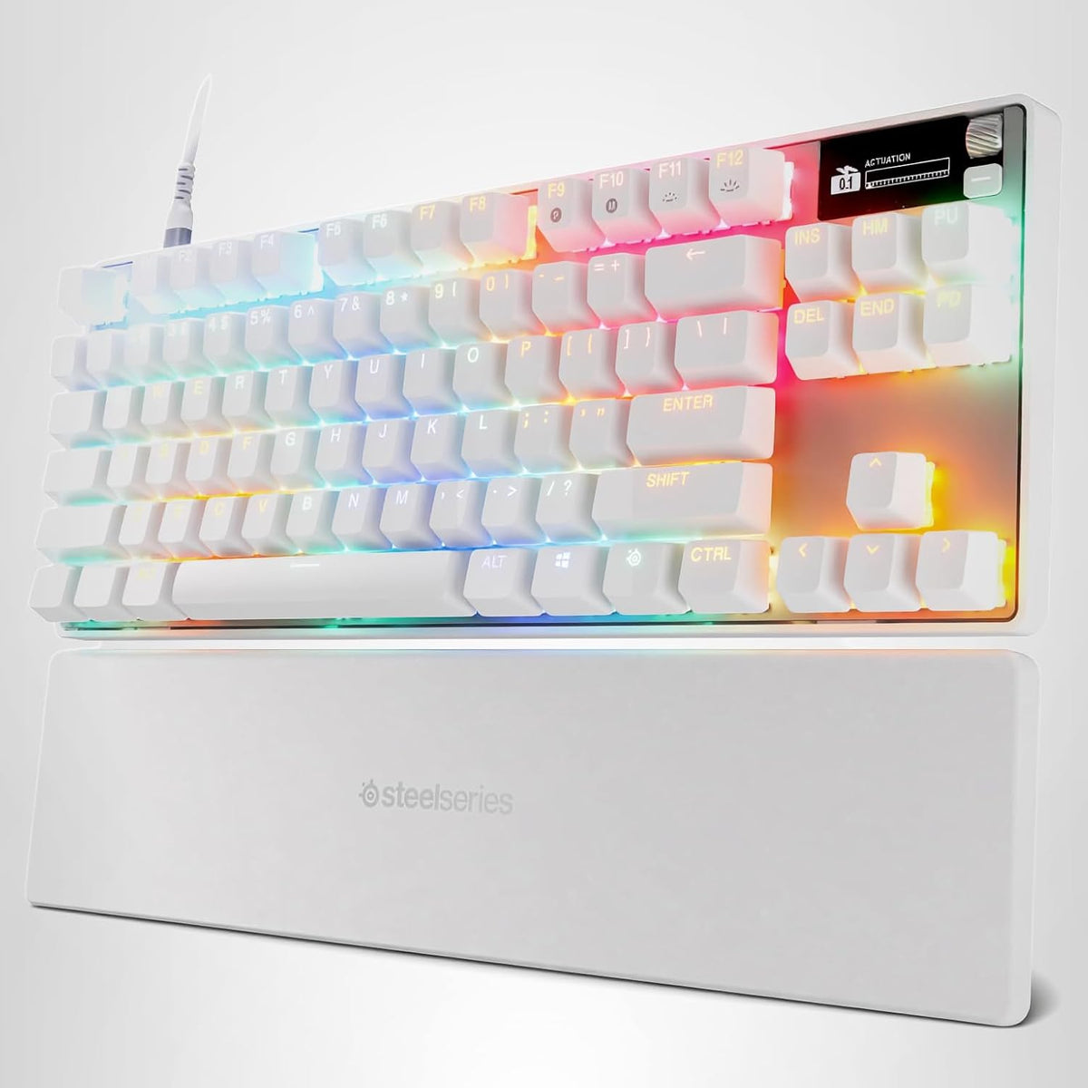 SteelSeries Apex Pro TKL Gen 3 White Interruptores OmniPoint 3.0 \u...