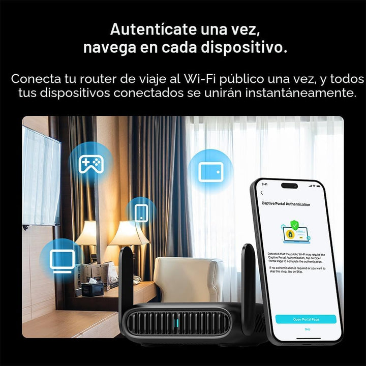 TP-Link Roam 6 AX1500 Router portátil Wi-Fi 6 de doble banda | Comp...