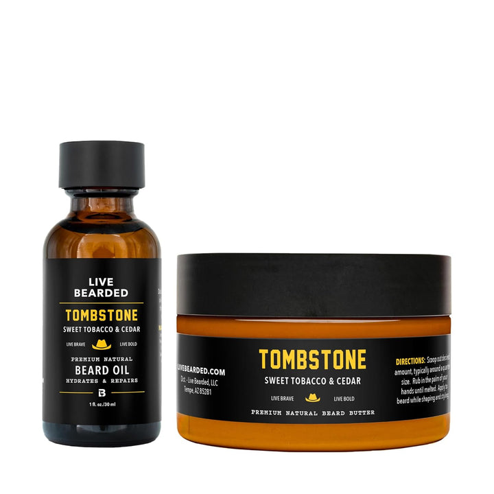 Live Bearded: Kit de aseo para barba con aceite de barba y bálsamo...