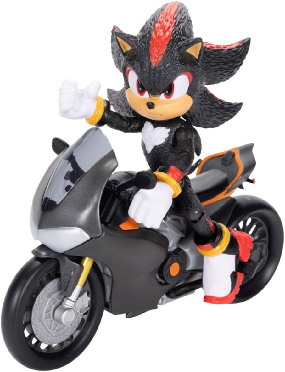 Sonic 3 Movie - Figura de 5 pulgadas con vehículo (motocicleta)