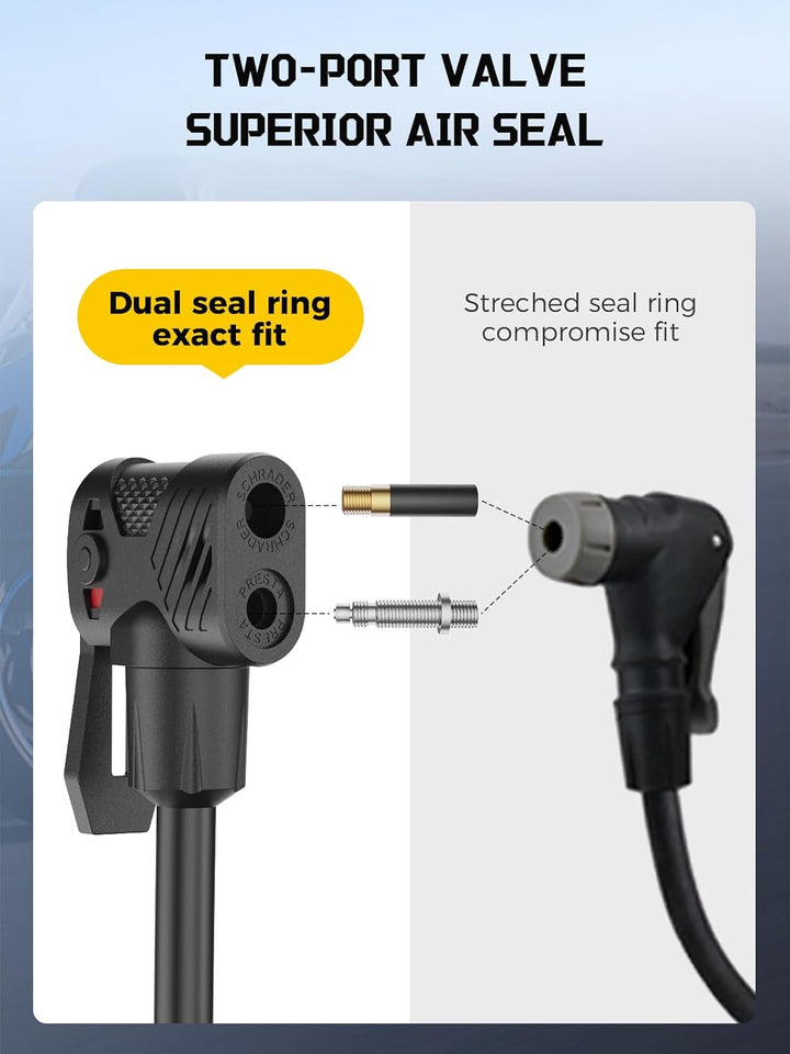 Adaptador de Válvula Presta con Medidor de Presión, Bomba de Válvul...