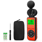 BTMETER BT-881W - Anemómetro medidor de estrés térmico, medidor digital para interiores y exteriores WBGT (temperatura de globo de bulbo húmedo) con velocidad del viento, temperatura ambiente, probador de humedad