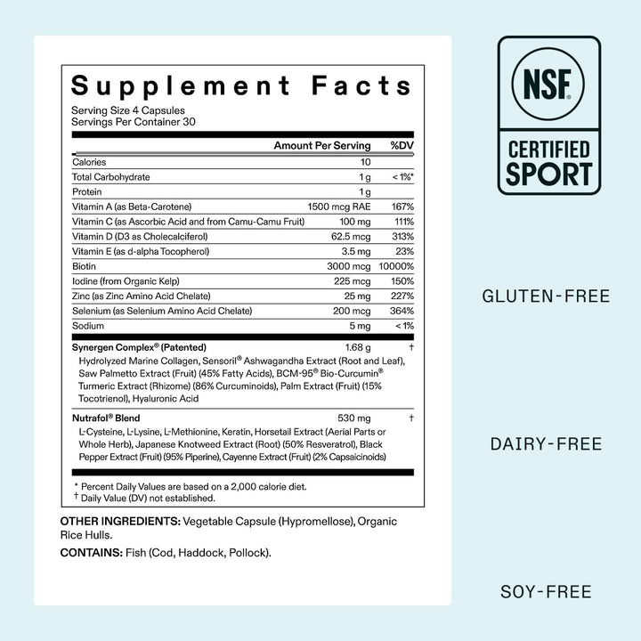 Nutrafol - Suplementos de crecimiento del cabello para mujeres de 1...