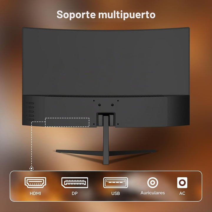 Great voell - Monitor curvo de juegos de 24 pulgadas, 180Hz FHD 108...