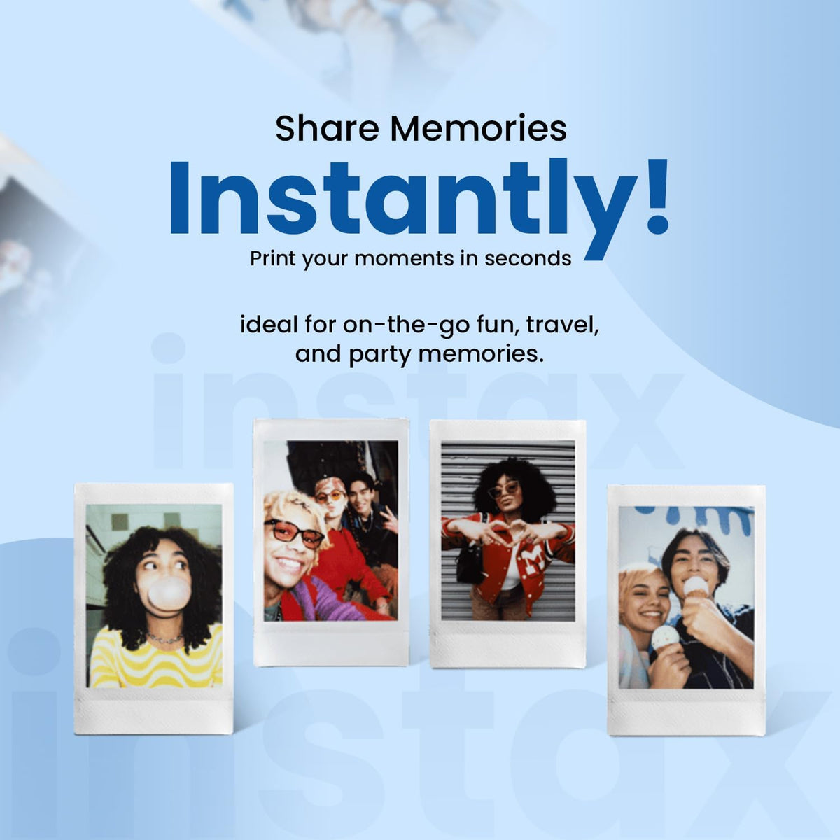 Fujifilm Película instantánea Instax Mini, 20 disparos (10 hojas x...