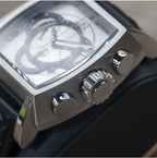 Invicta S1 Rally - Correa de cuero negro de cuarzo con pantalla analógica de acero inoxidable para hombre, reloj casual, 26 (Modelo: 27918, 27919, 27920)