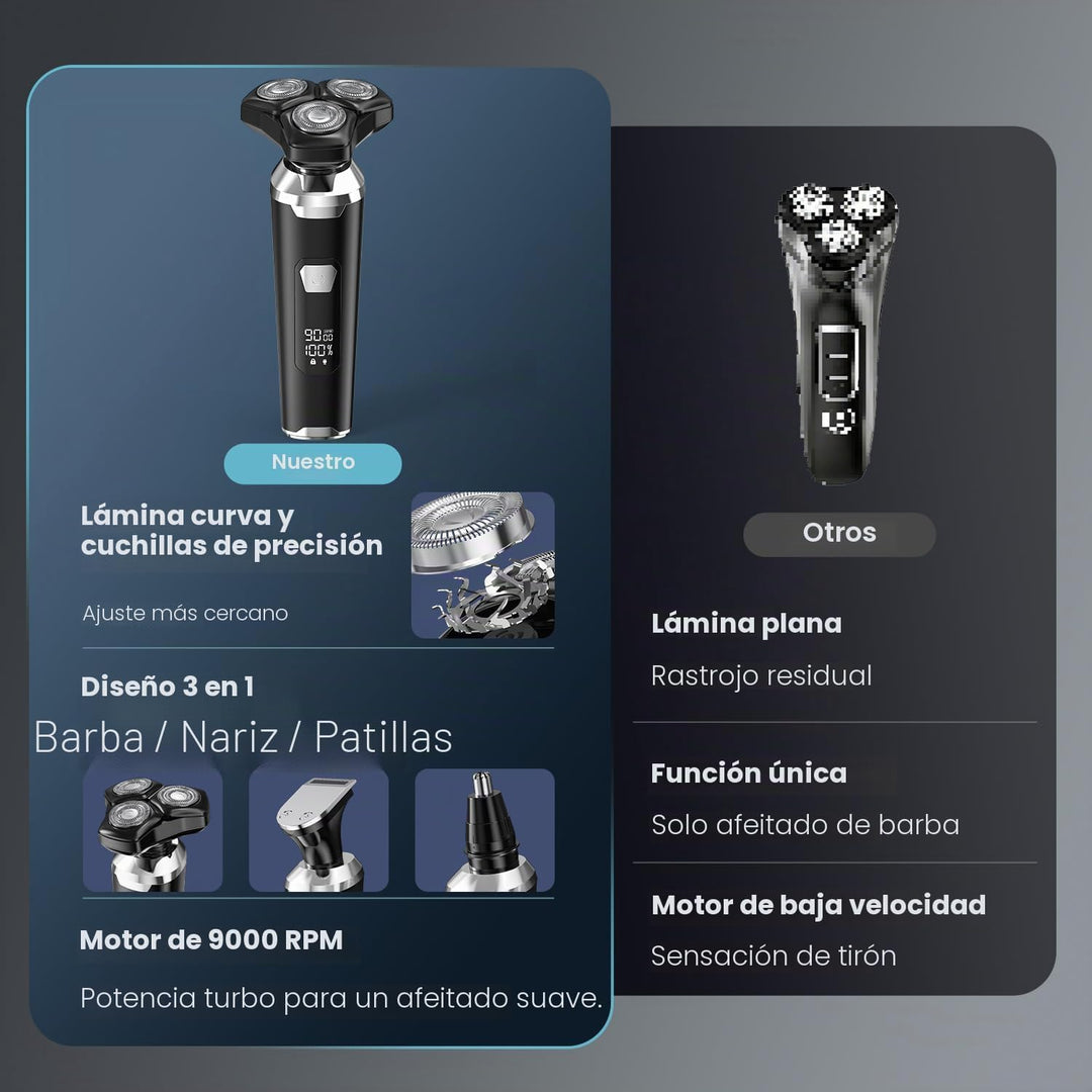 Maquinilla de afeitar eléctrica para hombres: afeitadoras eléctrica...