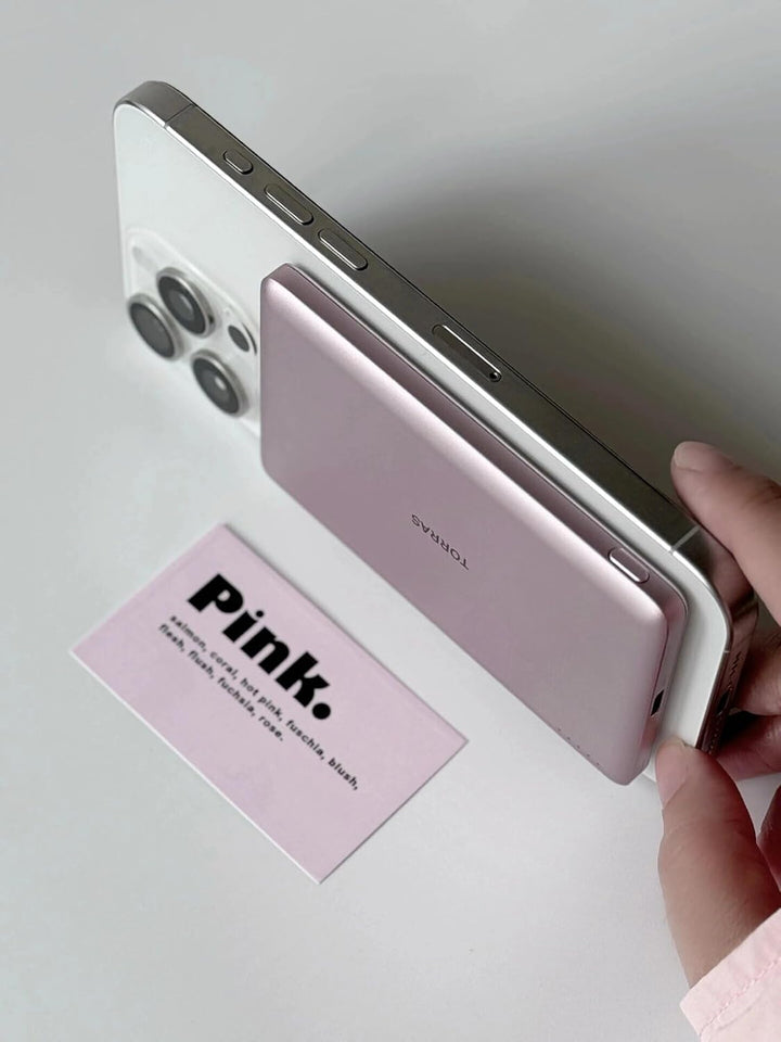 TORRAS MiniMag Power Bank, cargador portátil inalámbrico ultra delg...