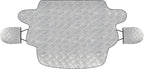 Protector contra nieve y hielo para parabrisas de automóvil, con bordes magnéticos, 4 capas de grosor, con cubiertas para espejos laterales, fácil de usar para coche, SUV, CRV y camionetas