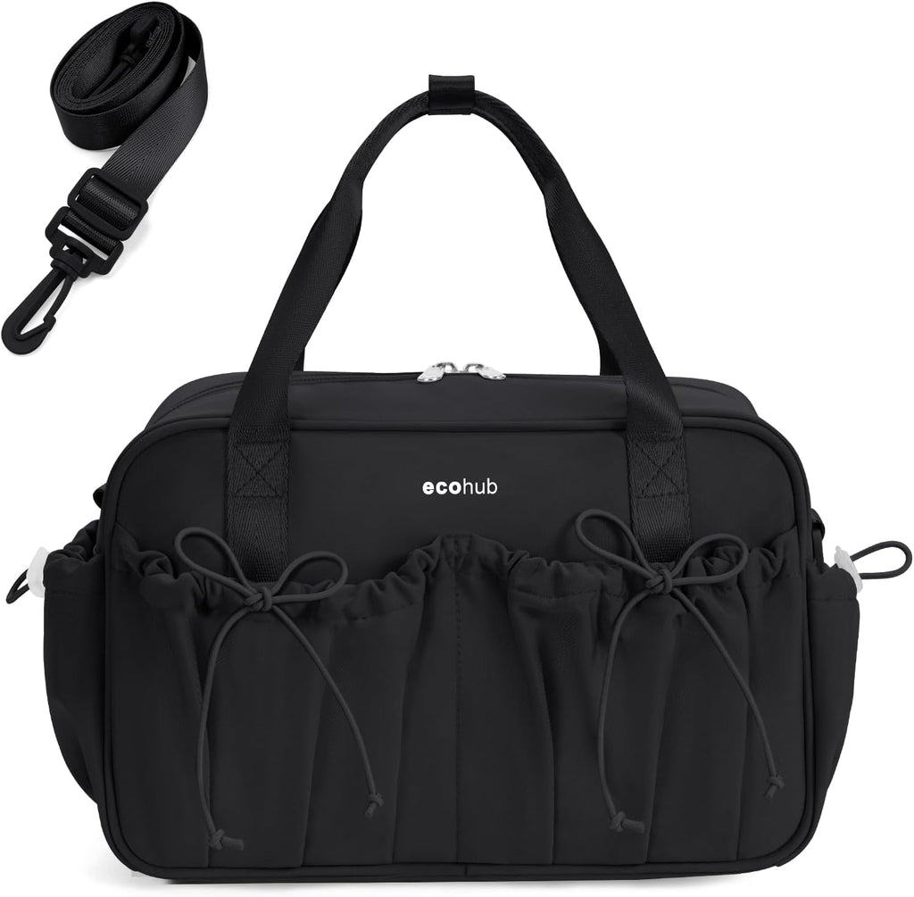 ECOHUB Bolsa de gimnasio pequeña para mujer, mini bolsa de lona con